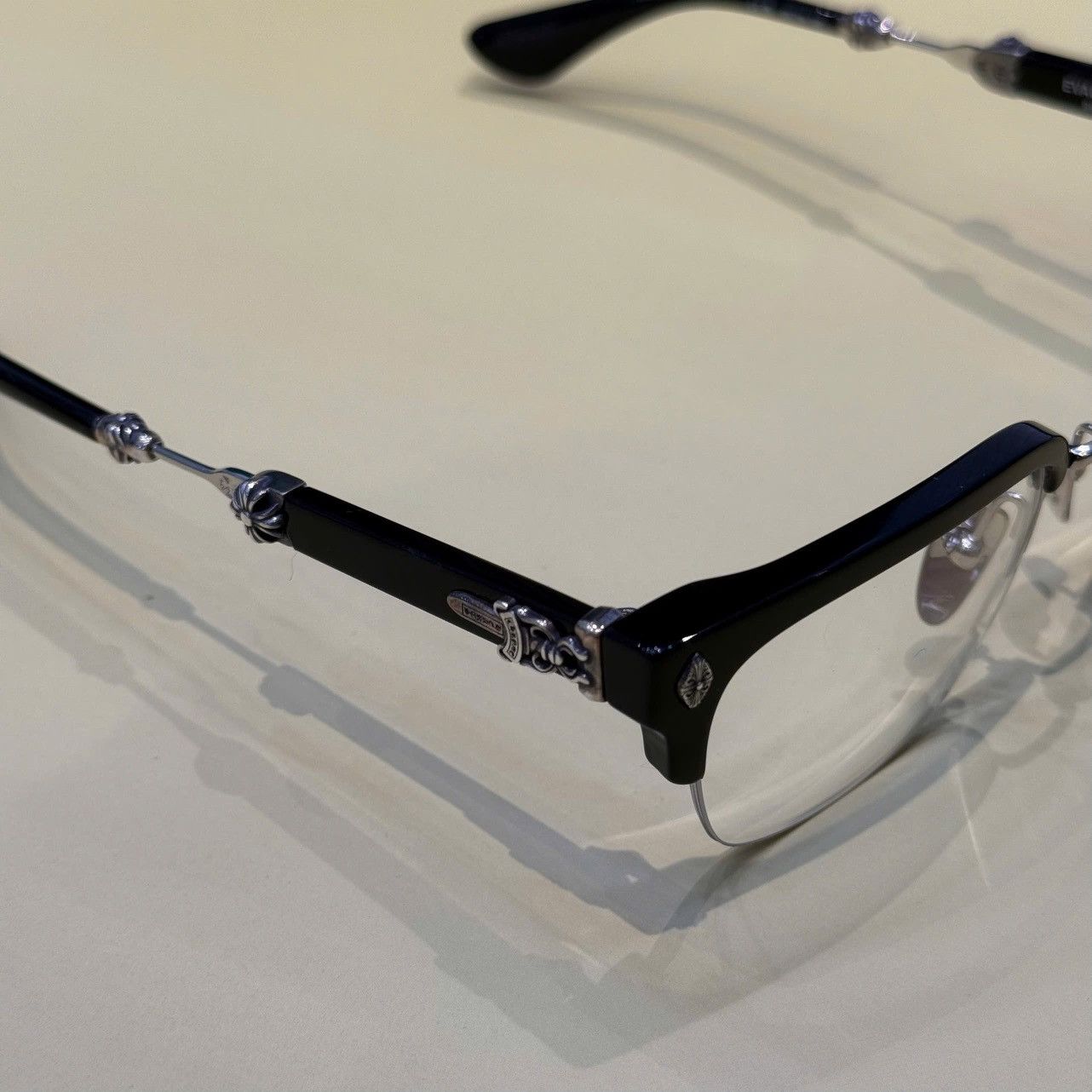 Chrome Hearts CHROME HEARTS EVAGILIST BLACK/SHINY SILVER Size ONE SIZE - 3 Thumbnail