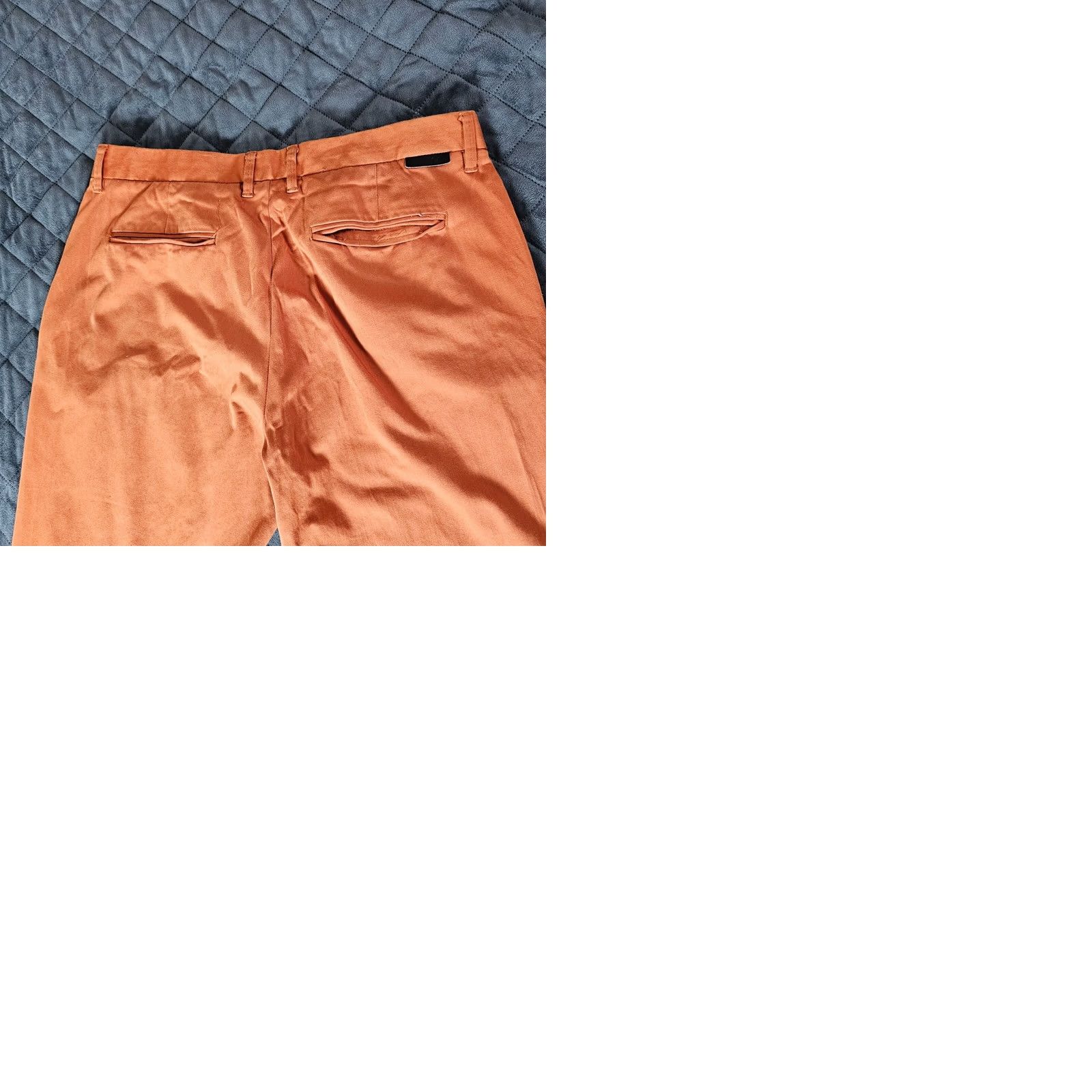 Zara Zara Pants Cropped Orange Cotton Blend Women 34 Casual Straight Chino Cropped Style Cropped Woman Size 24" / US 00 / IT 34 - 9 Thumbnail