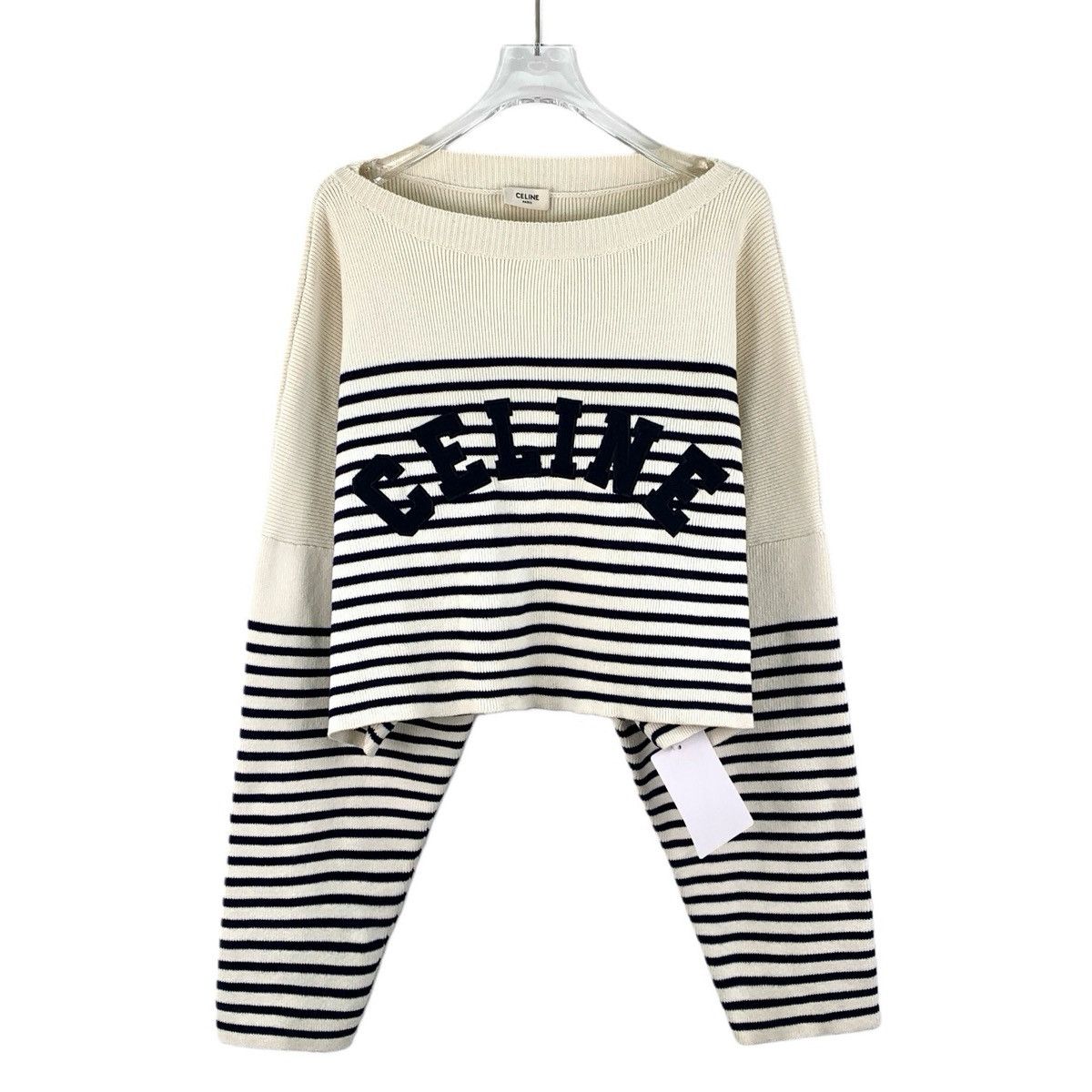 Celine Celine Color-block Striped Long Sleeve Knit Sweater K26WX Size L / US 10 / IT 46 - 1 Thumbnail
