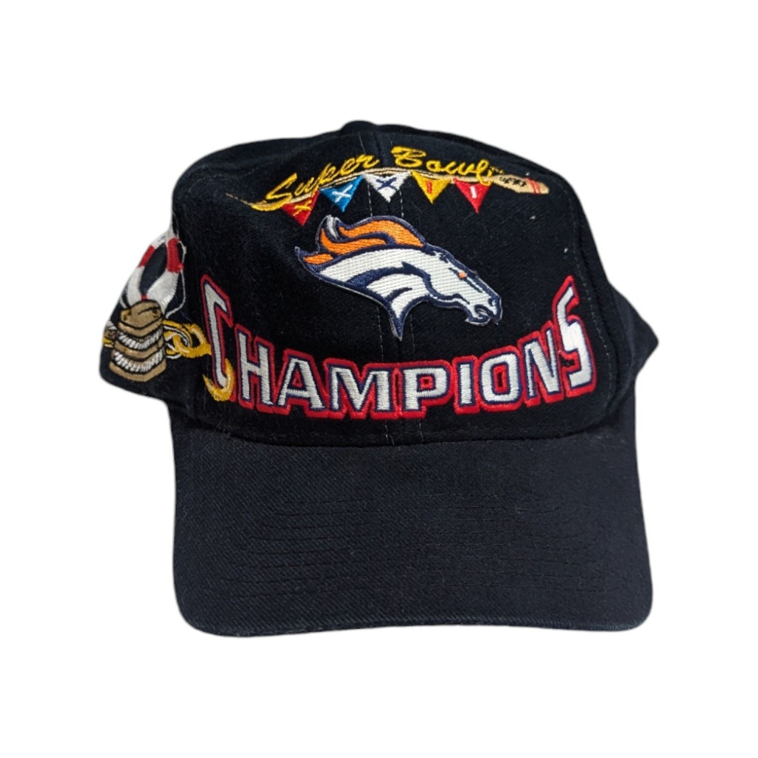 NFL × Vintage Vintage Denver Broncos Super Bowl XXXII Baseball Cap Hat Size ONE SIZE - 1 Thumbnail