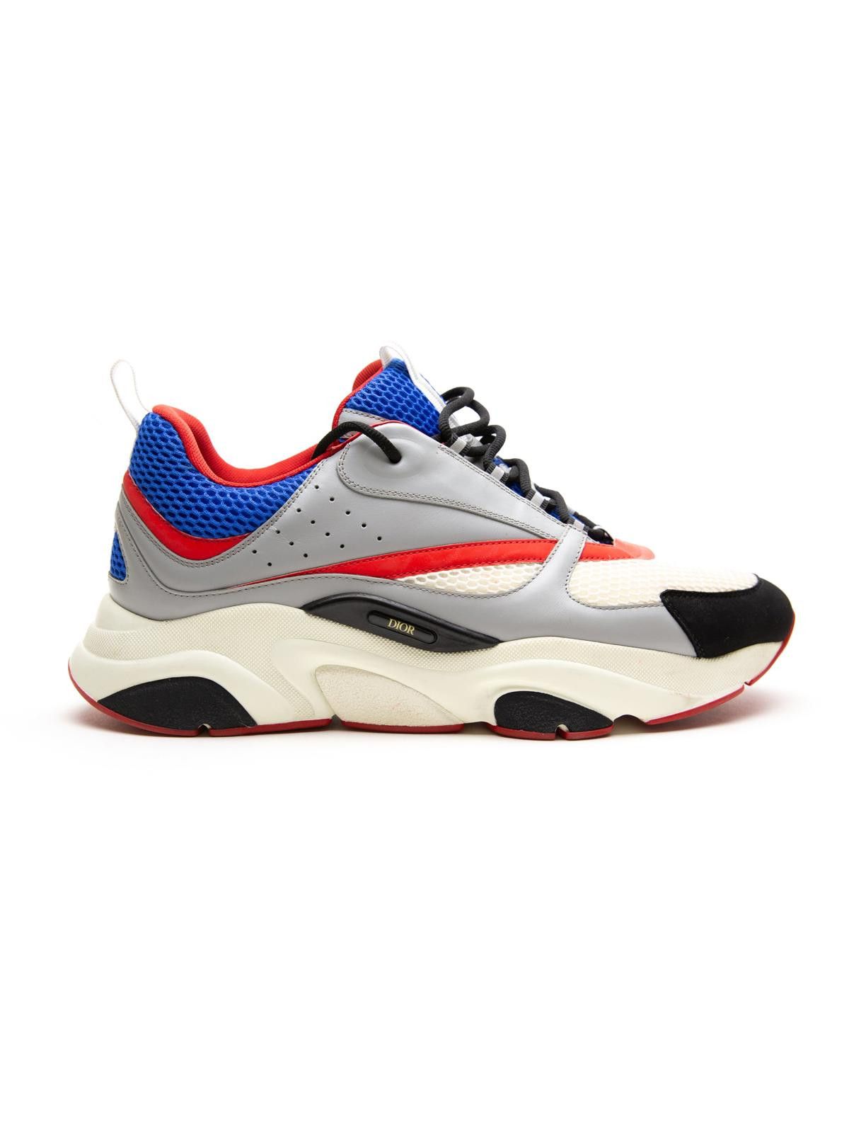 Dior Dior Dior B22 Grey Red Blue Trainer Size US 13 / EU 46 - 2 Thumbnail