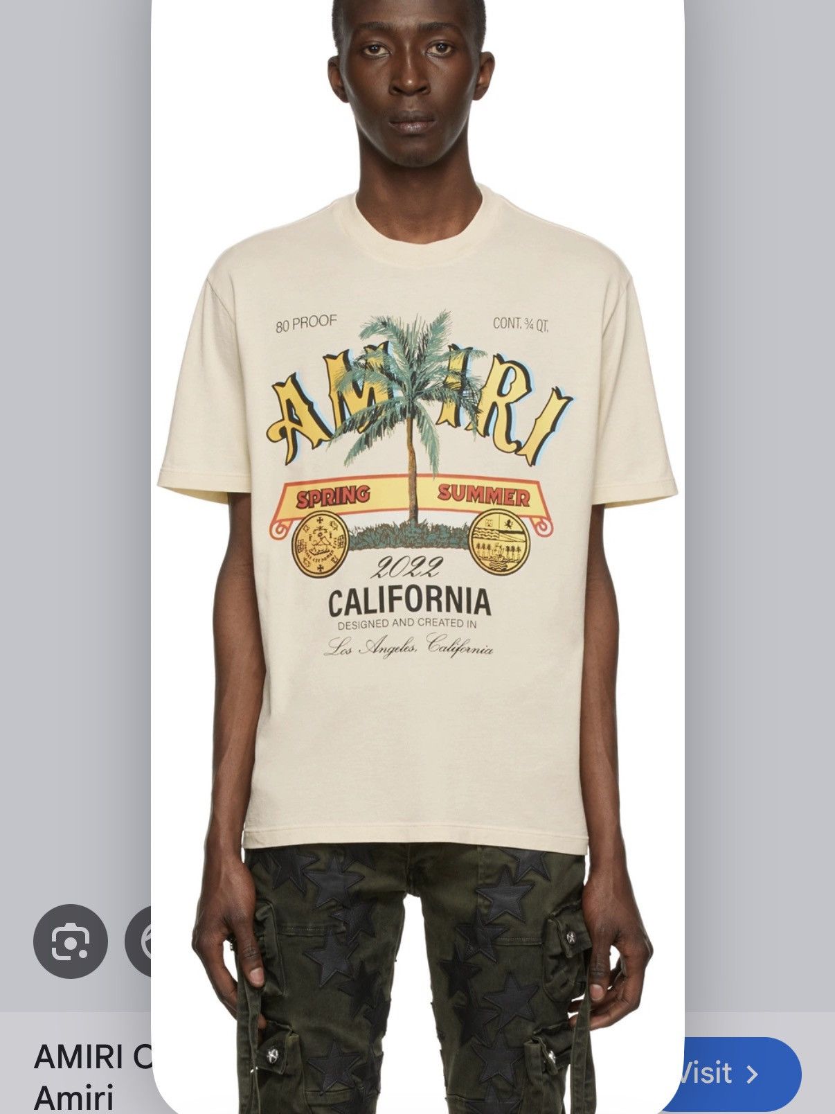 Amiri Amiri Rum Label Tee Size US L / EU 52-54 / 3 - 1 Thumbnail