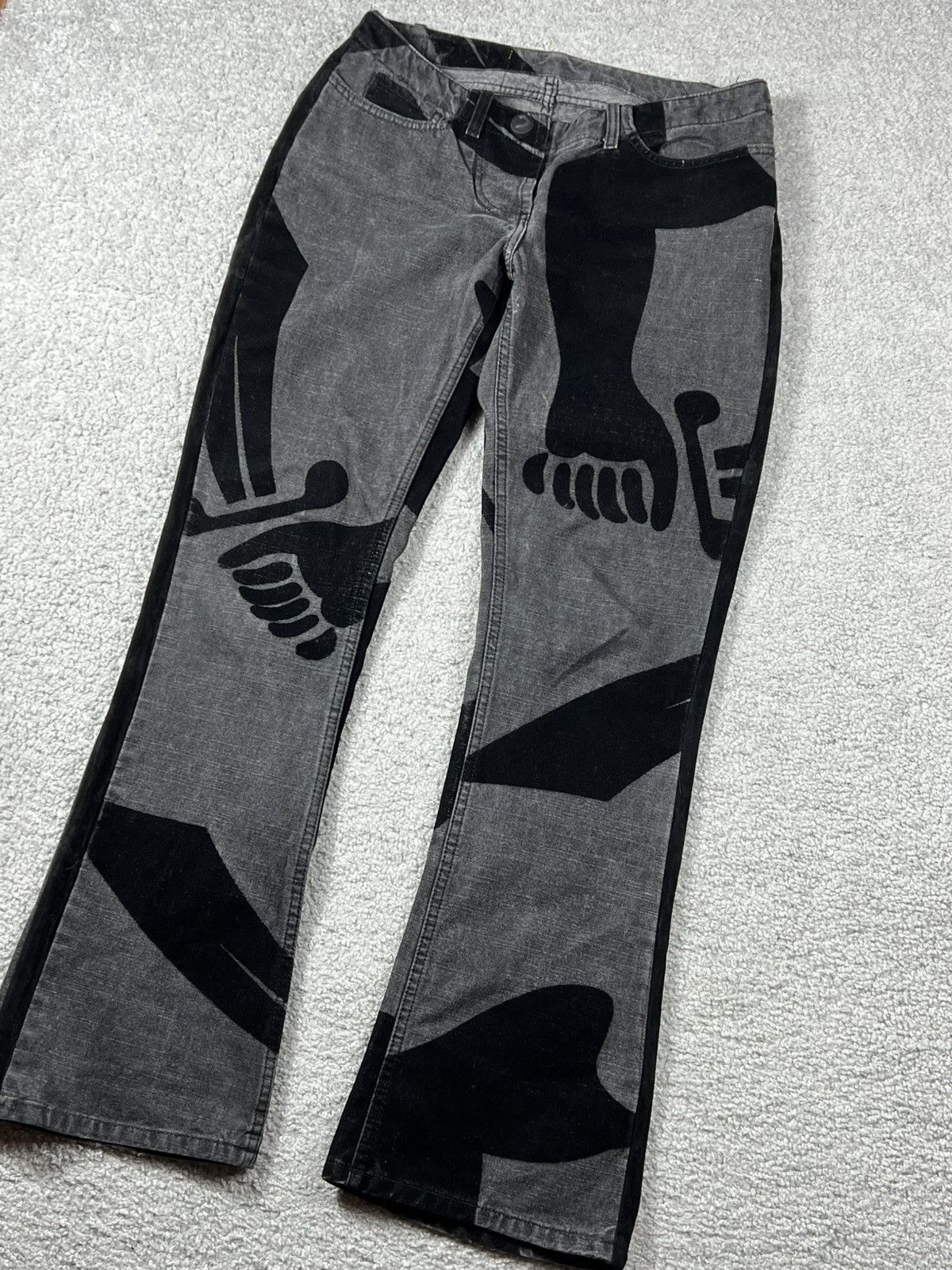 Vivienne Westwood 1998 Vivienne Westwood Anglomania Sword Pirate Flared Jeans Size 30" / US 8 / IT 44 - 2 Thumbnail