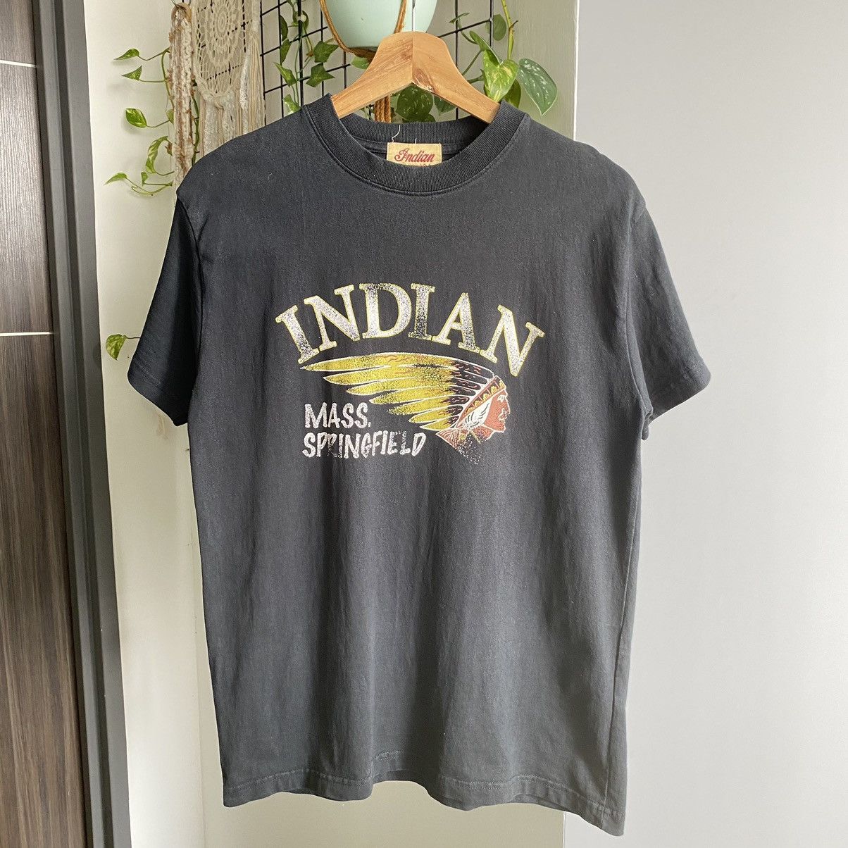 Indian Motorcycle Thrashed Faded Vintage Y2K Indian Motorcycles ERD GRUNGE TEE Size US M / EU 48-50 / 2 - 1 Thumbnail