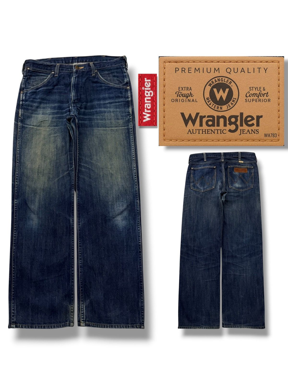 Wrangler Vintage Wrangler Japan Denim Jeans | Vintage Indigo Fade W31 Size US 31 - 1 Thumbnail