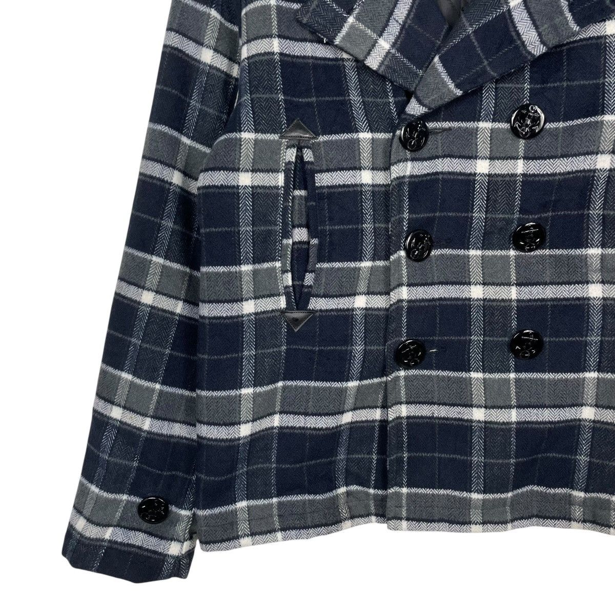 Japanese Brand Octopus Army Tartan Double Breasted Jacket Size US M / EU 48-50 / 2 - 3 Thumbnail