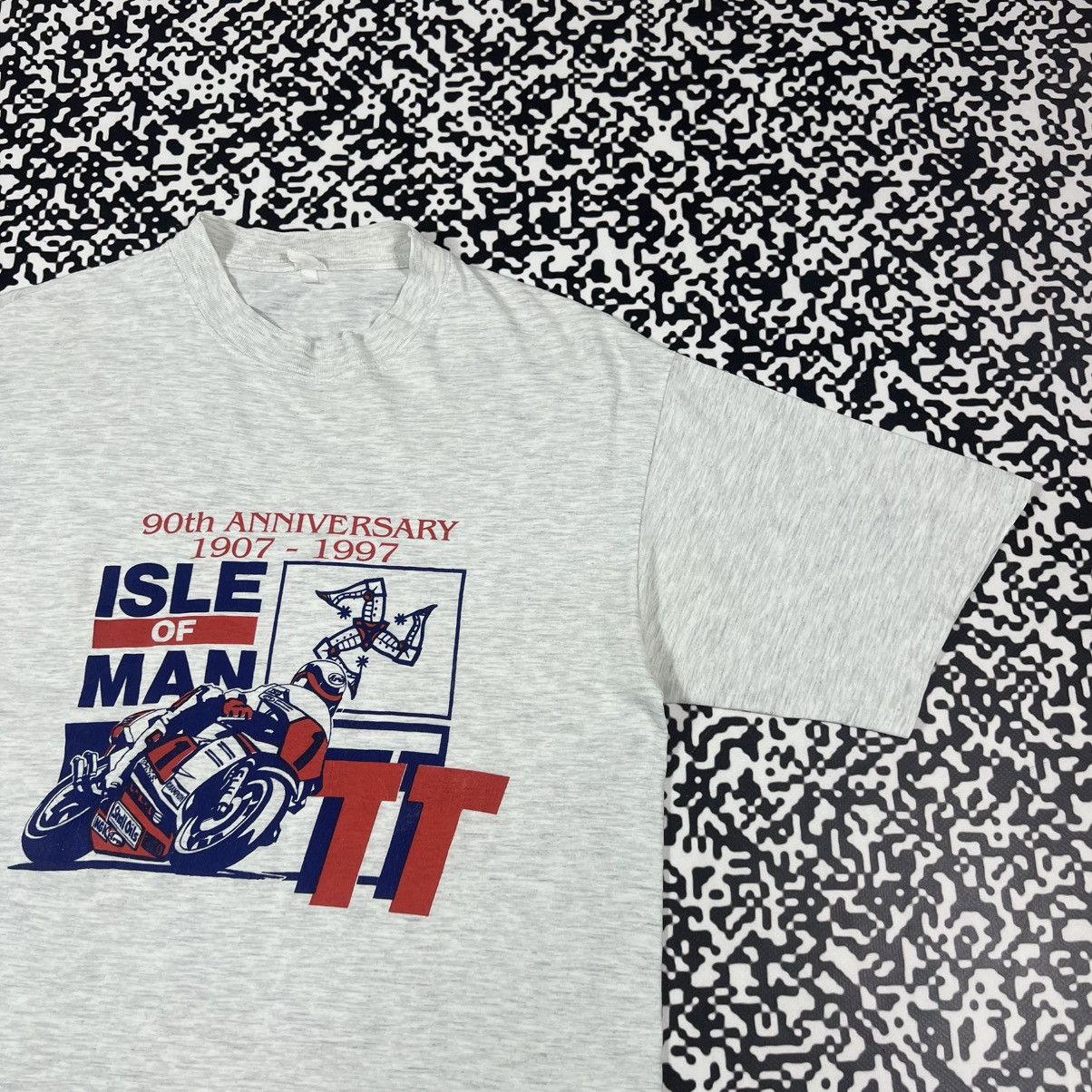 Vintage Vintage 1997 Isle Of Man TT Course Moto Racing 90s T-shirt Size US M / EU 48-50 / 2 - 6 Thumbnail