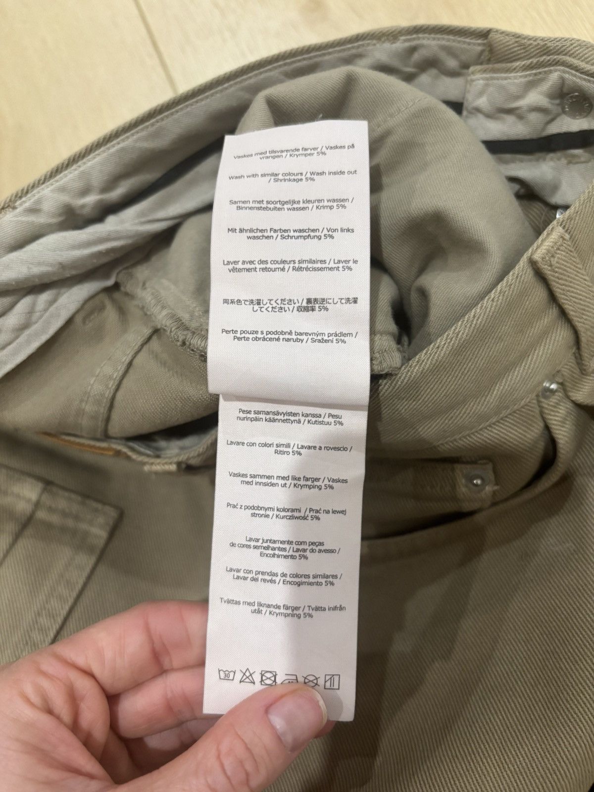 Won Hundred Won Hundred Wayne Pleated Trousers Tan Khaki Wide Leg Size US 31 - 5 Thumbnail