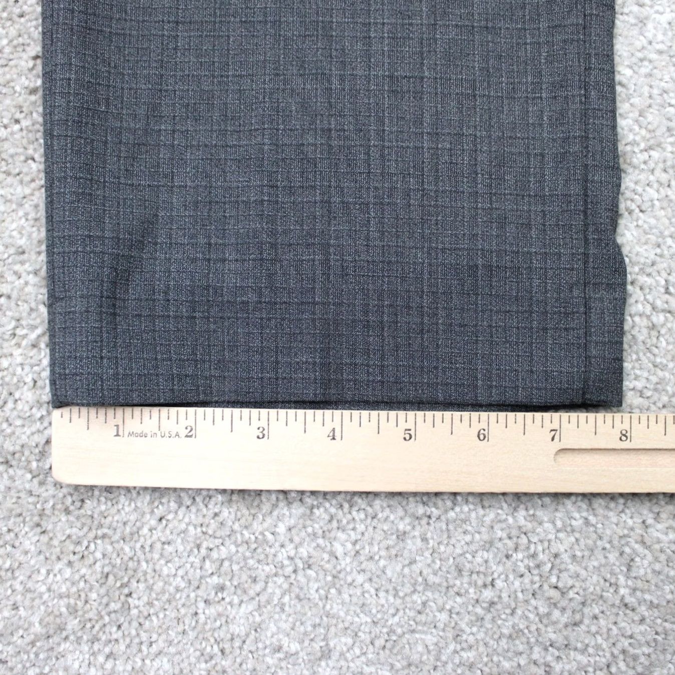 Ralph Lauren LAUREN Ralph Lauren Pants Mens 36x30 Gray Check Flat Front Poly/Viscose Stretch Dress Pants Size US 36 / EU 52 - 4 Thumbnail