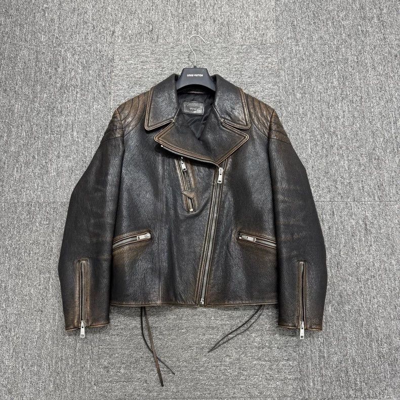 Prada Prada size 38 Leather biker jacket Size US M / EU 48-50 / 2 - 1 Thumbnail