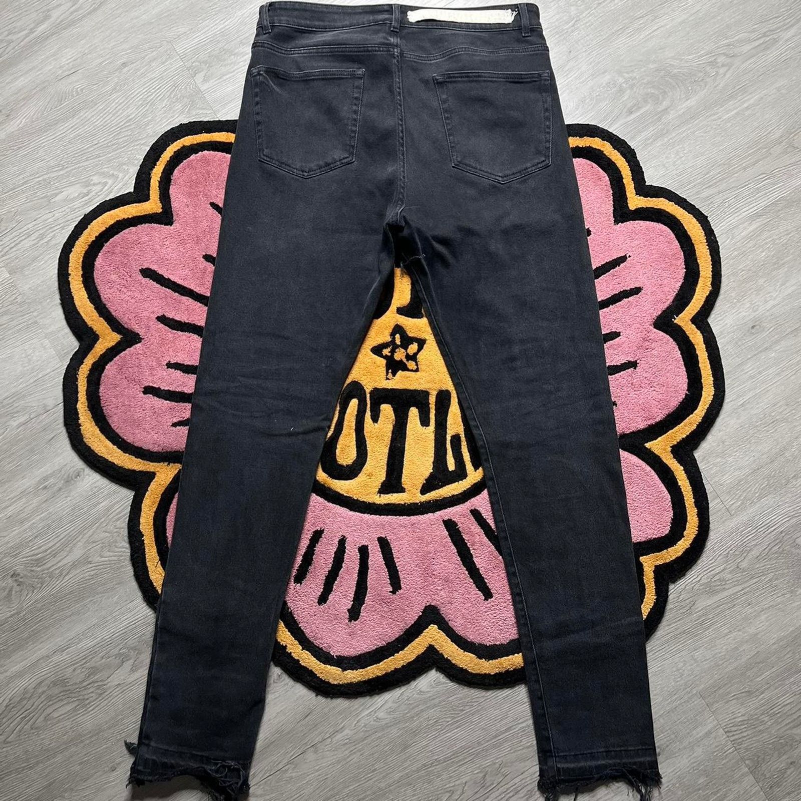 Val Kristopher Val Kristopher Eroded Repaired Distress Denim Jeans Size 34 Size US 34 / EU 50 - 7 Thumbnail