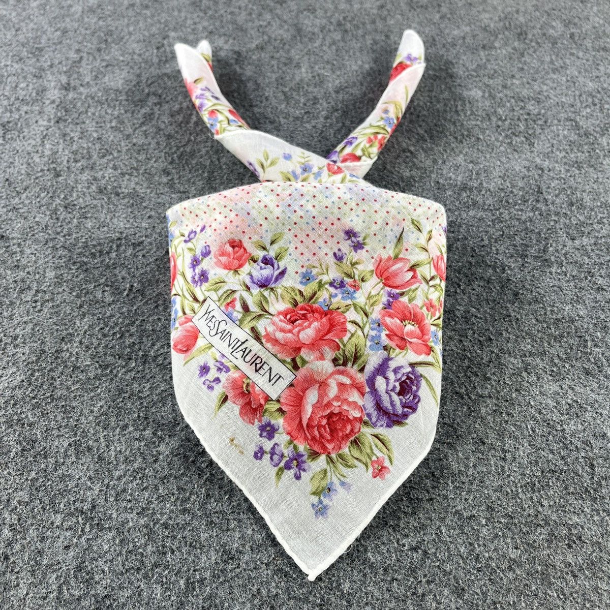 Vintage × Yves Saint Laurent Yves Saint Laurent Handkerchief / Bandana / Neckerchief B086 Size ONE SIZE - 2 Thumbnail