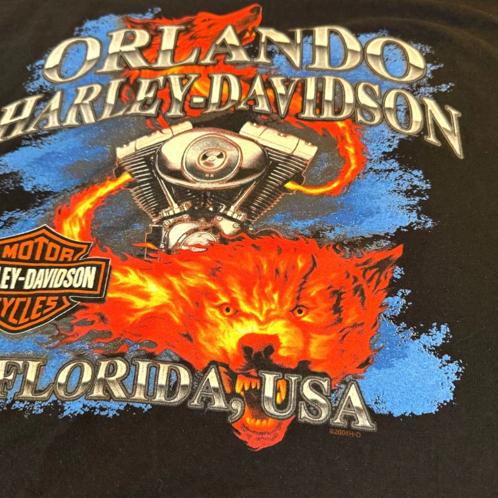 Harley Davidson Harley-Davidson Motorcycles Orlando Florida USA Graphic T Shirt Mens XL Black Size US XL / EU 56 / 4 - 6 Thumbnail