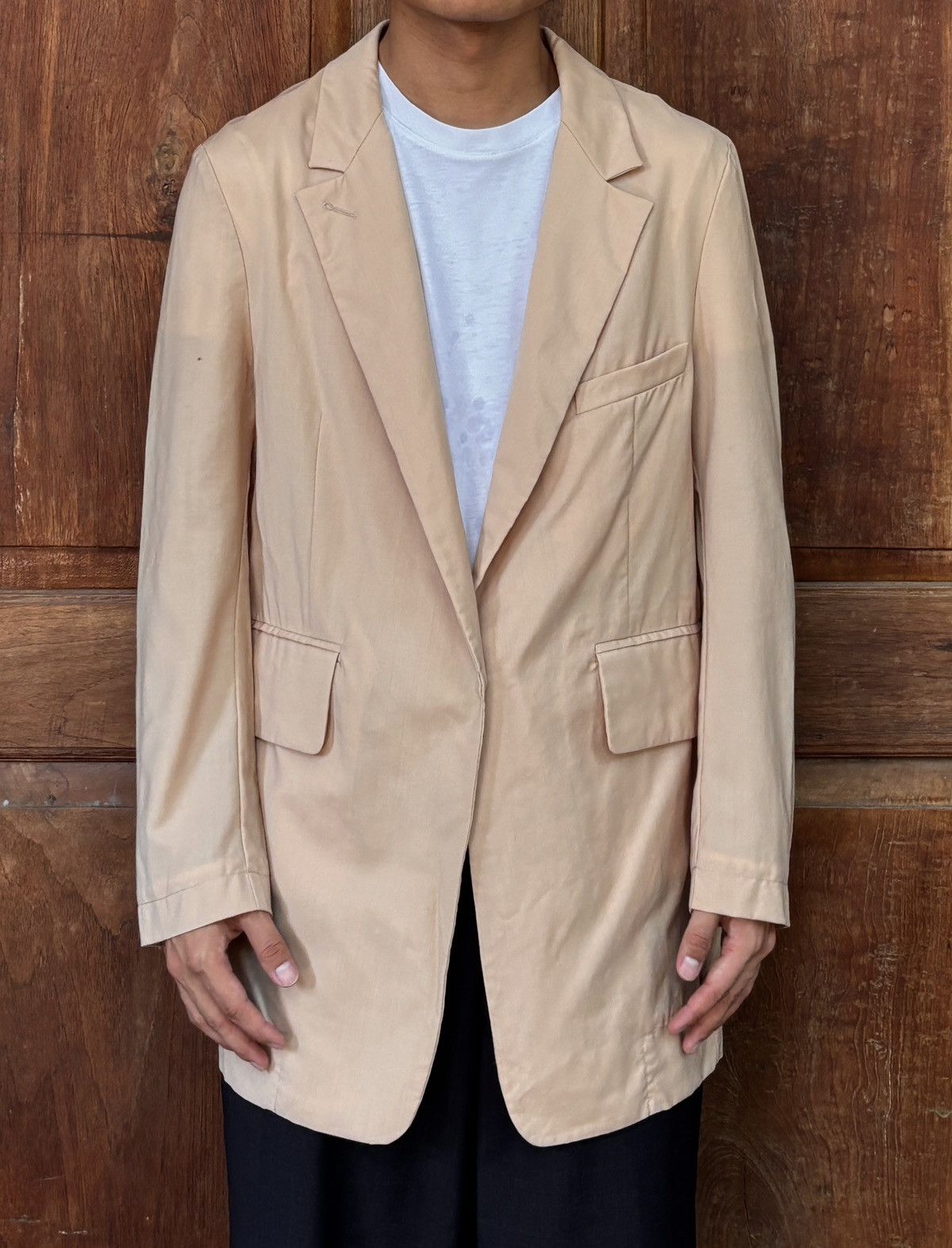 Maison Margiela FREE TAX ! MM6 Peach Light Wool Blazer Jacket Size US S / EU 44-46 / 1 - 1 Thumbnail