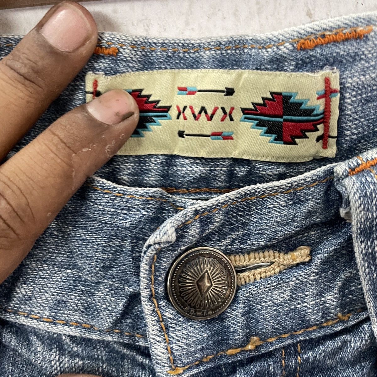 Edwin Vintage Edwin Cowboy Motive Denim Jeans Size US 32 / EU 48 - 5 Thumbnail