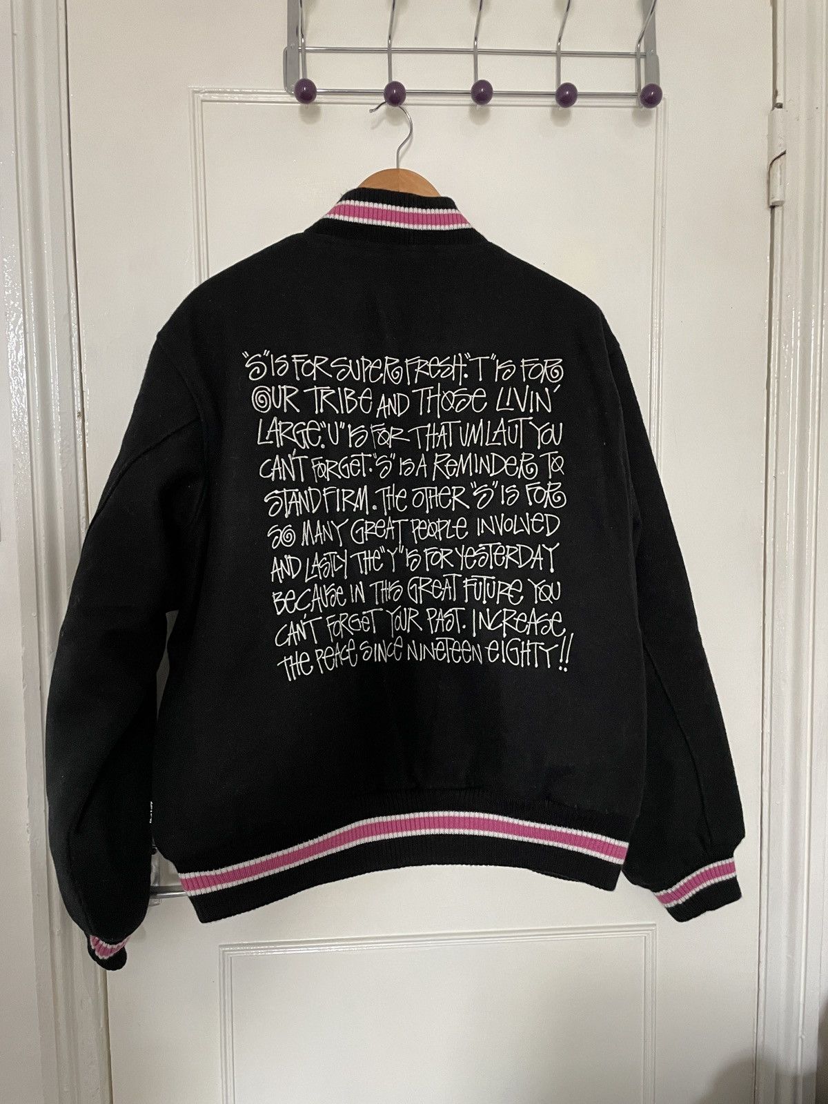 Stussy Stussy S Talk Wool Varsity Jacket Size US M / EU 48-50 / 2 - 1 Thumbnail