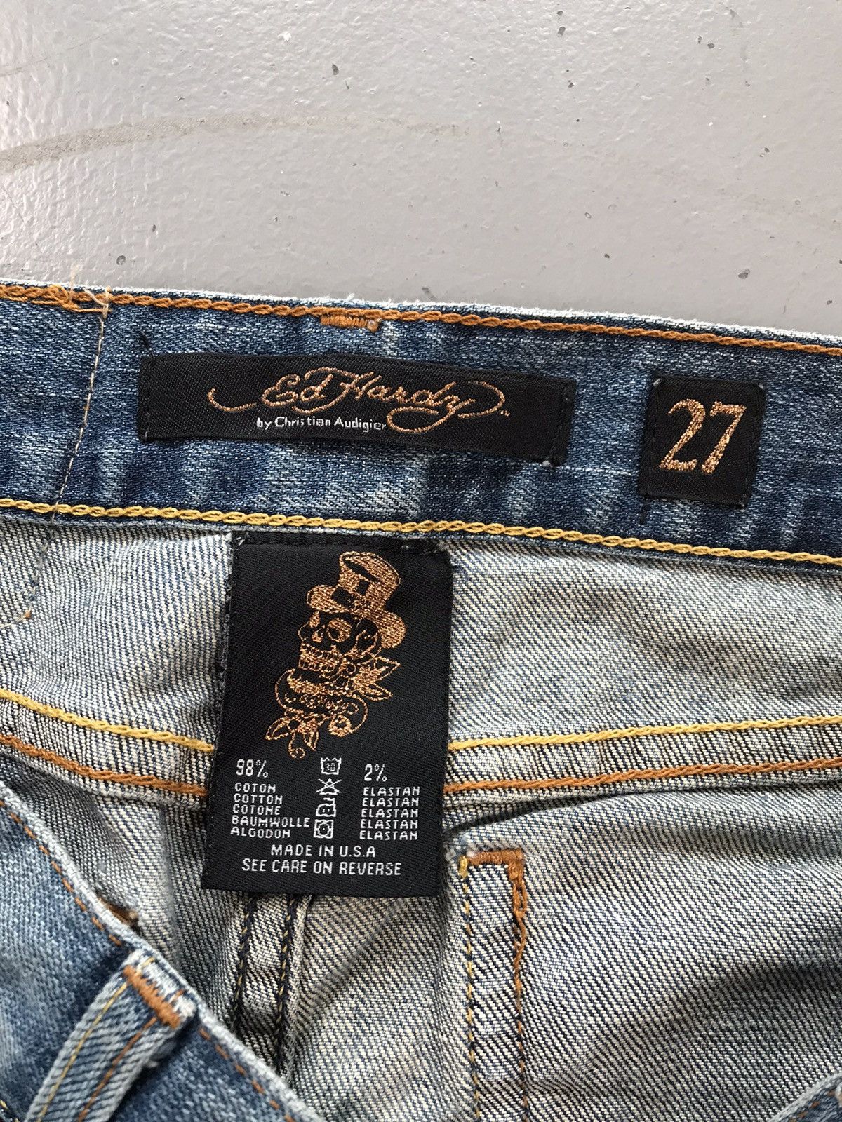 Ed Hardy × Vintage Vintage Edhardy Japanese embroidered skirt Size 32" / US 10 / IT 46 - 5 Thumbnail