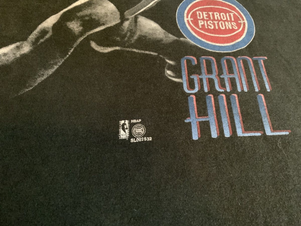 Pro Player Vintage 90s Detroit Pistons Grant Hill NBA T Shirt 2XL Size US XXL / EU 58 / 5 - 3 Thumbnail