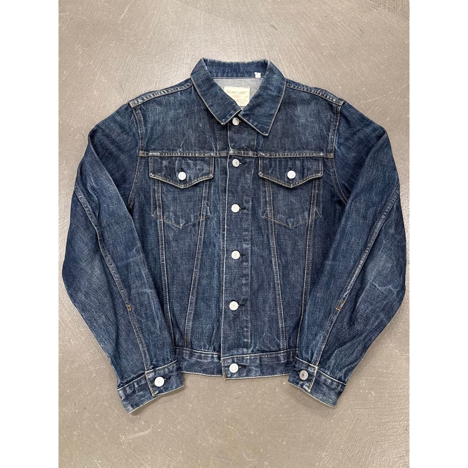 Helmut Lang 1997 Re-Edition Red Stripe Denim Jacket | Grailed