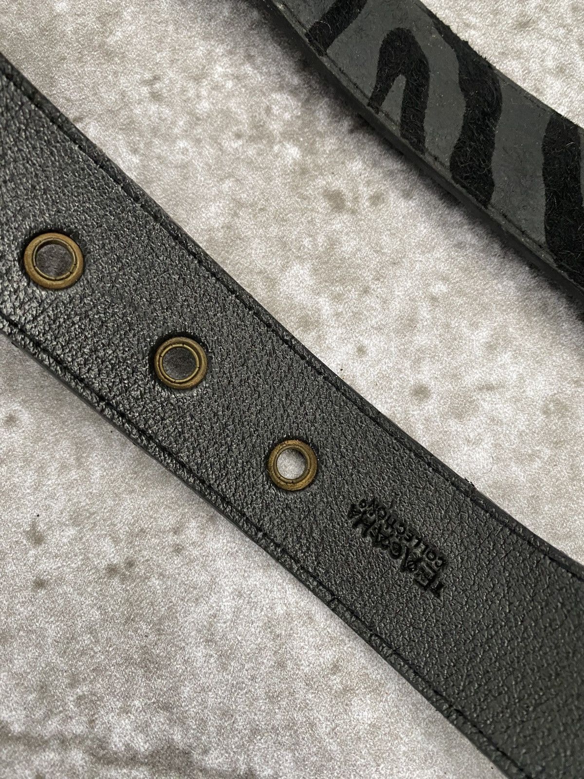 If Six Was Nine Black Zebra belt Size ONE SIZE - 4 Thumbnail