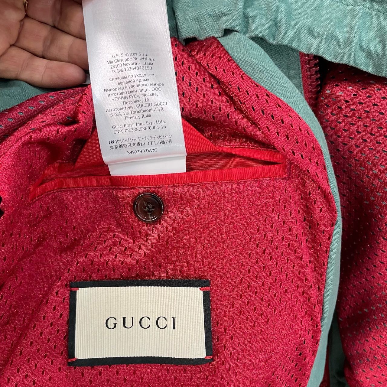 Gucci Gucci Red and green new jacket 2501-Nextarrow Size US L / EU 52-54 / 3 - 6 Thumbnail