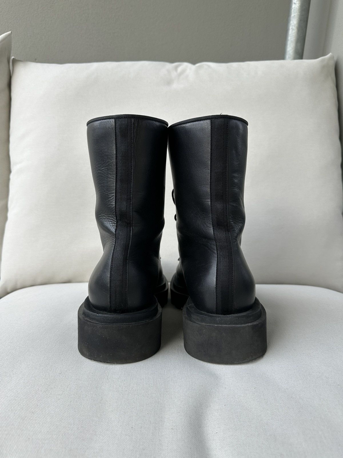 Givenchy Givenchy Lace-Up Army Combat Leather Boots 11/44 Size US 11 / EU 44 - 5 Thumbnail