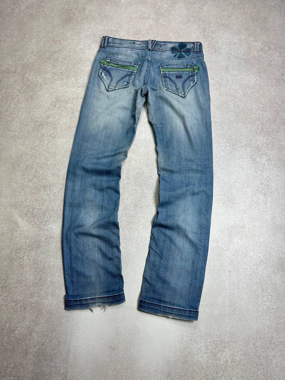 Miss Sixty Vintage Miss Sixty Womans Flared Low Waist Jeans 31 Rare Size 31" - 2 Thumbnail