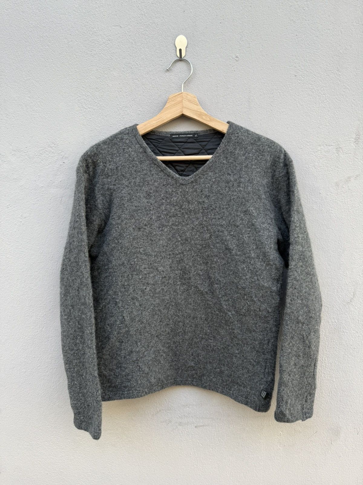Marithe + Francois Girbaud MFG Short Mohair Wool Quilted Jumper Size L / US 10 / IT 46 - 1 Thumbnail