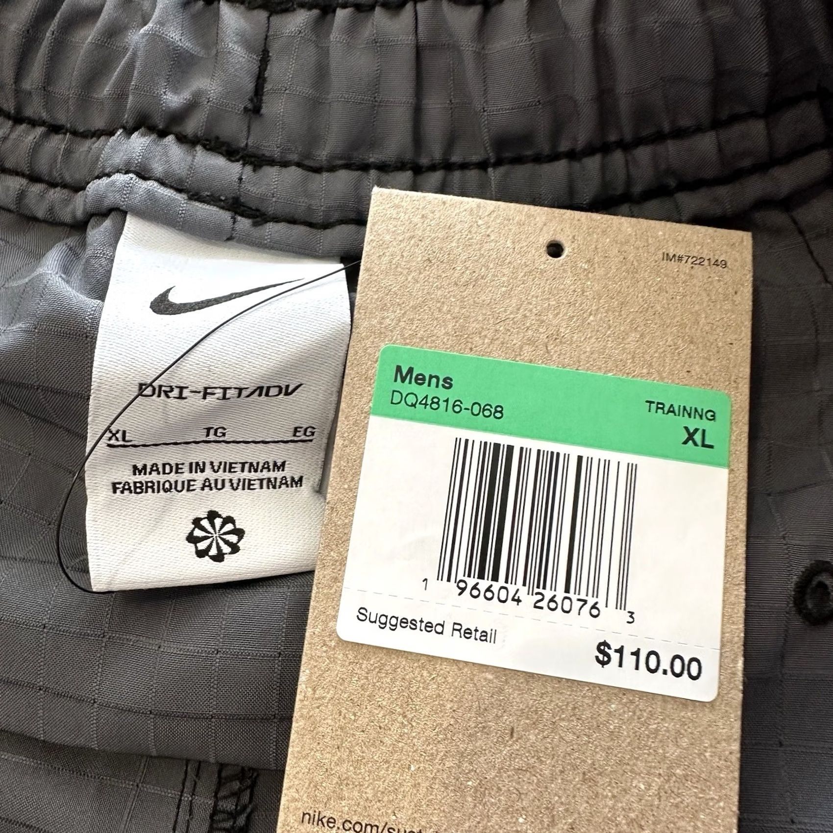 Nike Nike Dri-FIT ADV A.P.S. 6" Training Shorts Mens XL Grey Size US 36 / EU 52 - 4 Thumbnail