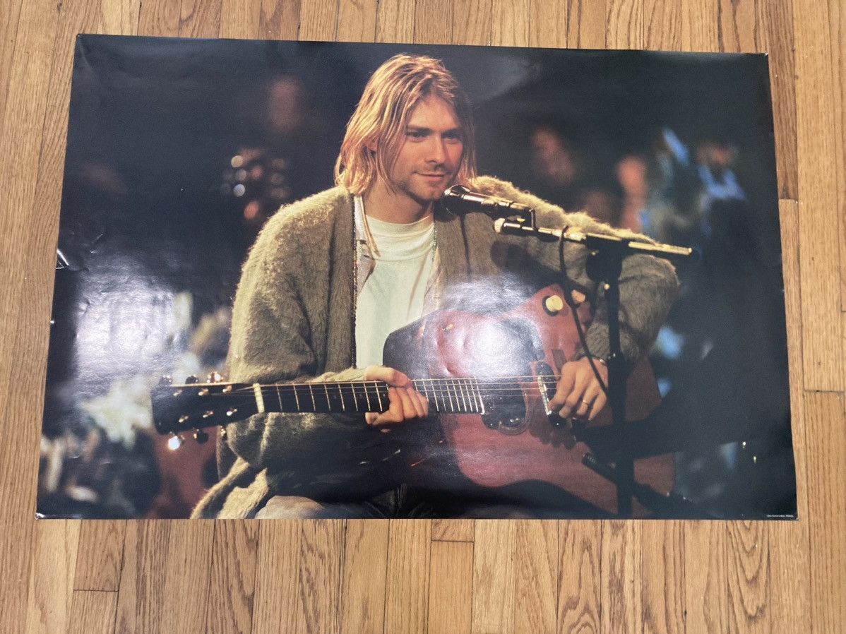 Nirvana × Vintage Kurt Cobain Unplugged Nirvana Poster | Grailed