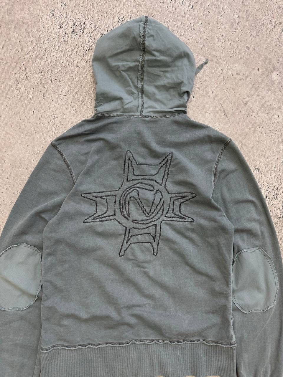 Abercrombie & Fitch × If Six Was Nine × Vintage Vintage If6Was9 Style Navy Fur Heavy Zip Hood Jacket Size M / US 6-8 / IT 42-44 - 9 Thumbnail
