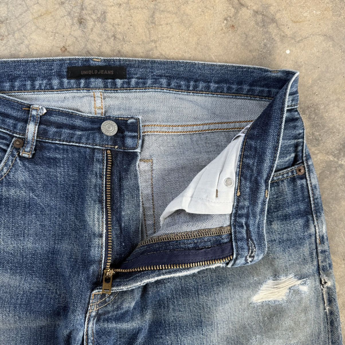 Japanese Brand VINTAGE JAPANESE SELVEGE FADED JEAN DENIM PANTS Size US 34 / EU 50 - 7 Thumbnail