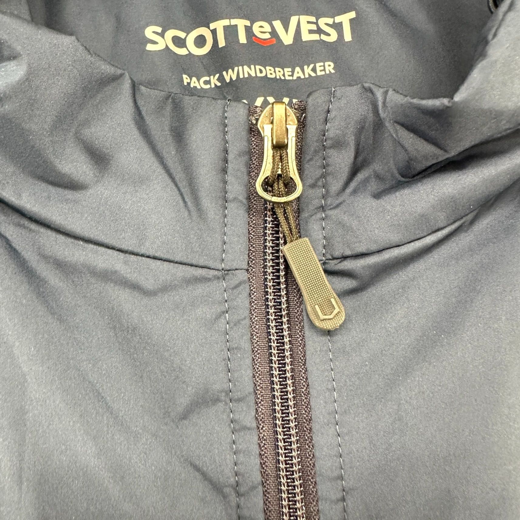 Vintage VINTAGE SCOTTeVEST Jacket Men 3XL Windbreaker Full Zip Hooded Lined Polyester Blue 90s Size US XXL / EU 58 / 5 - 6 Thumbnail