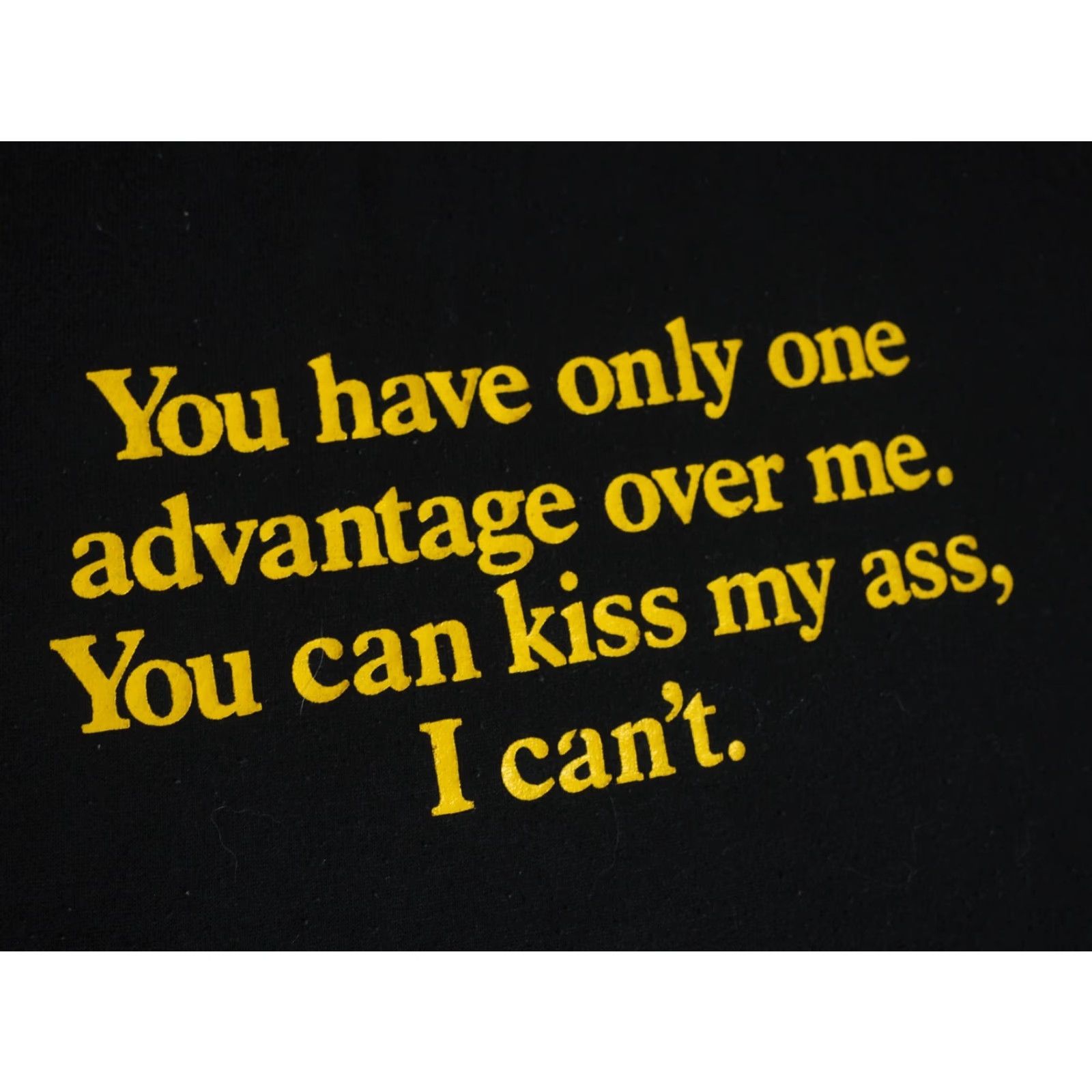 Jerzees VTG Jerzees Kiss Ass Joke Humor Faded Black USA Tank Top T-Shirt Mens L Size US L / EU 52-54 / 3 - 5 Thumbnail