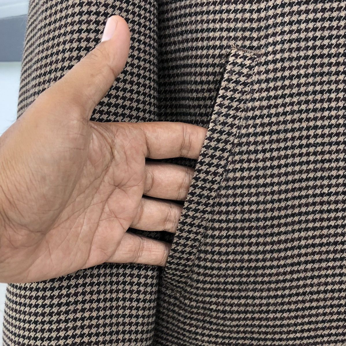 RAGEBLUE RAGEBLUE Thermolite Houndstooth Coach Work Jacket Size US L / EU 52-54 / 3 - 11 Thumbnail