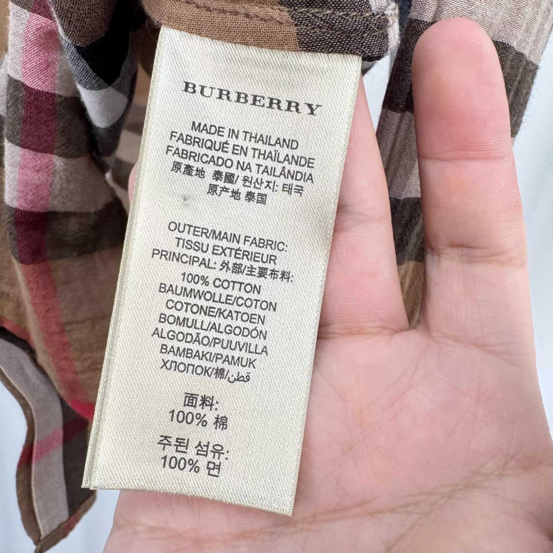 Burberry Burberry Classic Check Shirt XS 99 New Size XS / US 0-2 / IT 36-38 - 6 Thumbnail
