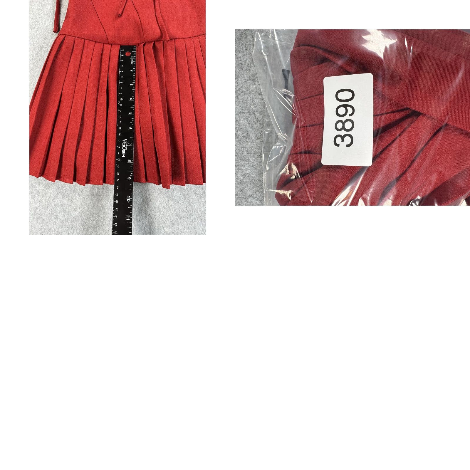 Vintage Beverly and Beck Dress Juniors M Red Mini Fit & Flare Sleeveless Lace Up Sweetheart Neckline Party/Cocktail Casual Size M / US 6-8 / IT 42-44 - 9 Thumbnail
