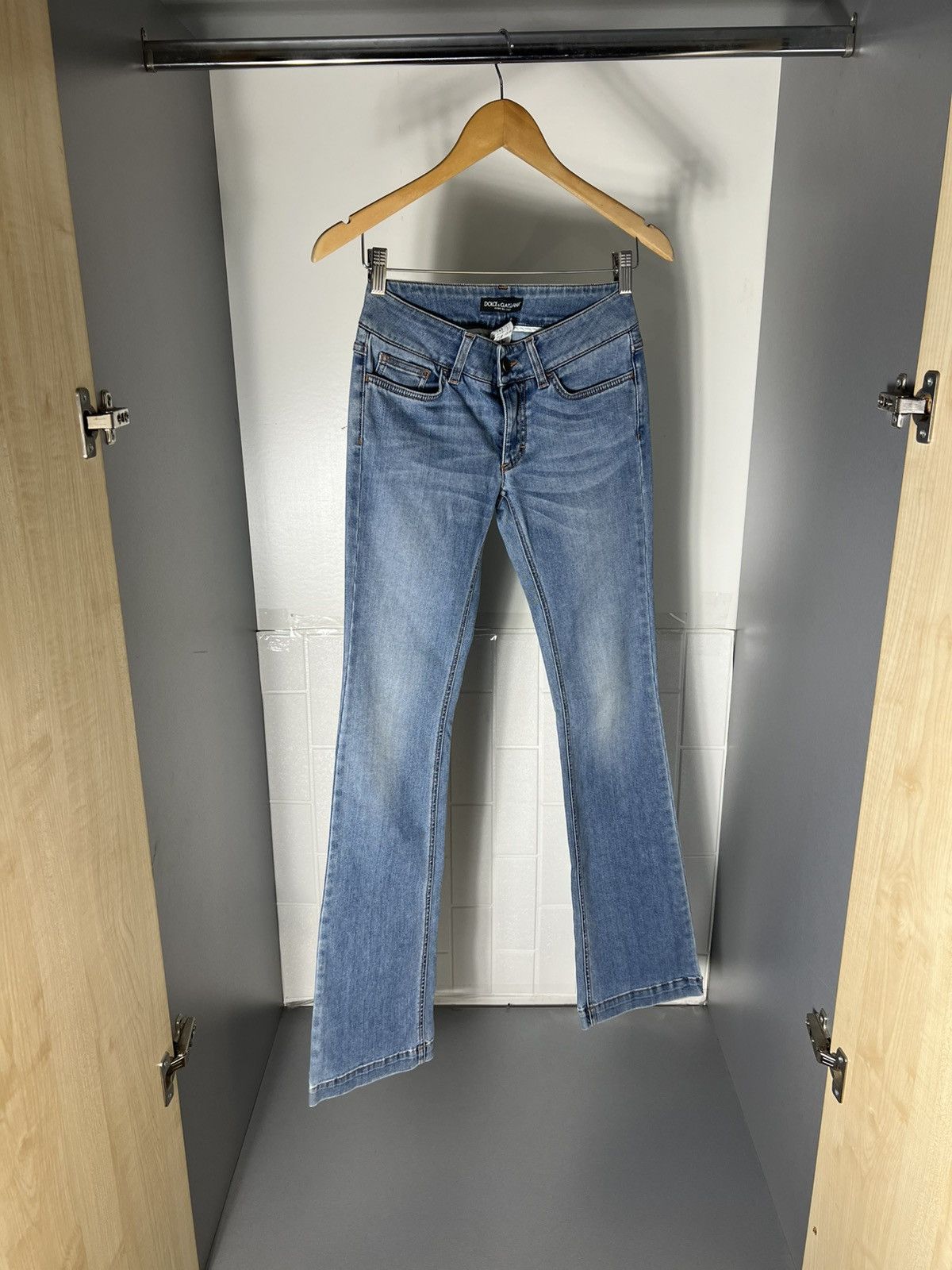 Dolce & Gabbana VINTAGE DOLCE & GABBANA ITALIAN DESIGNER DENIM JEANS Y2K 90s Size 26" / US 2 / IT 38 - 3 Thumbnail