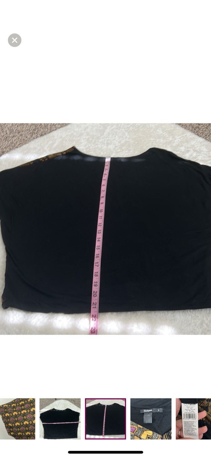 Desigual Desigual XS Yolanda tshirt top Size XS / US 0-2 / IT 36-38 - 4 Thumbnail