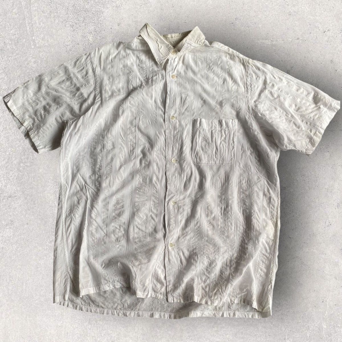 Yohji Yamamoto Y’s For Men Wrinkle Oversized Shirt Size US L / EU 52-54 / 3 - 1 Thumbnail