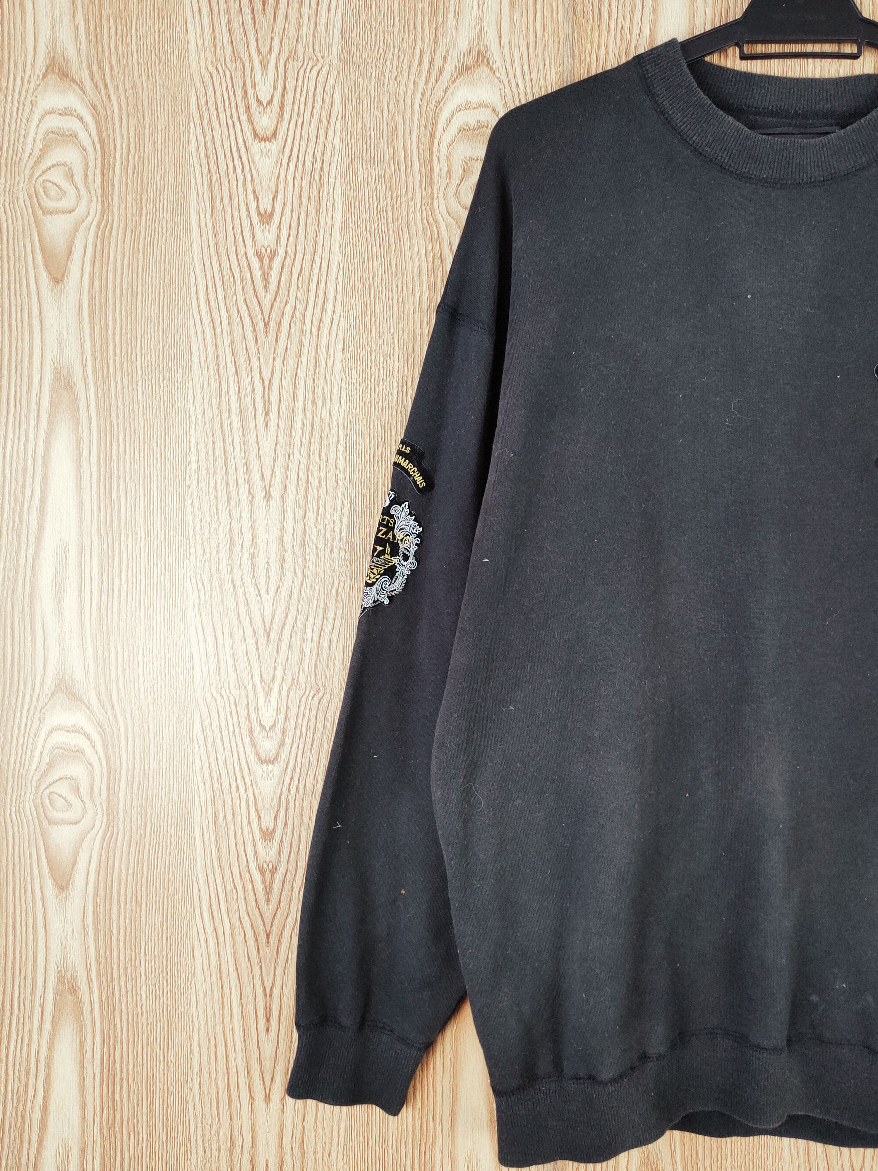 Japanese Brand × Vintage Rare 💥 ValenzaPo Black Sweatshirts Size US L / EU 52-54 / 3 - 3 Thumbnail