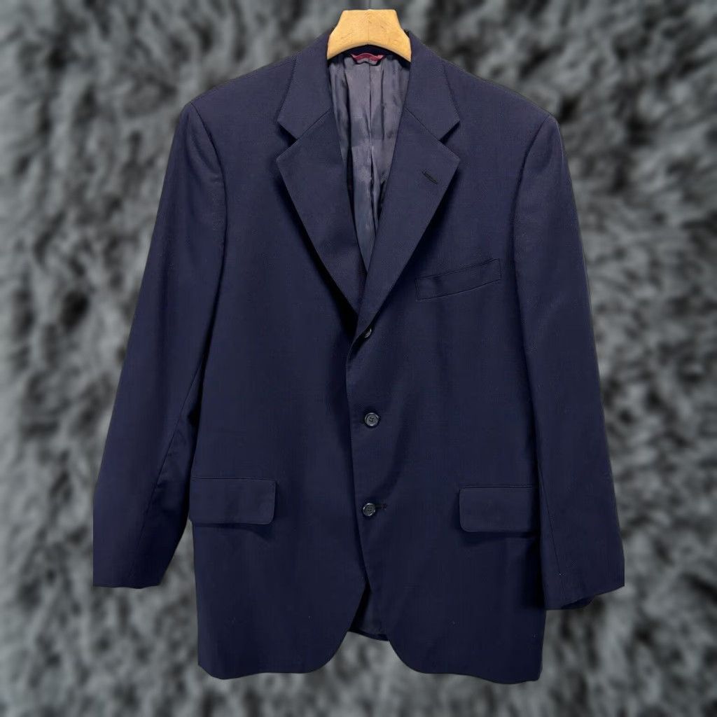 Jos. A. Bank JOS. A. BANK Executive Collection Sport Coat Blazer 42R Navy Blue Mens Size 42R - 1 Thumbnail