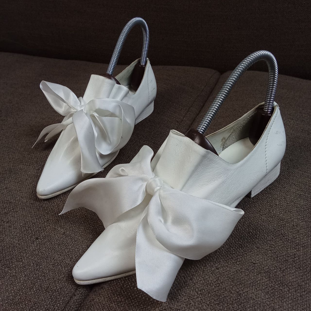 Uma Wang UMA WANG - s/s'14 - Ribbon Lace Silk - Pointed toe - Leather Size US 4 / IT 34 - 8 Thumbnail