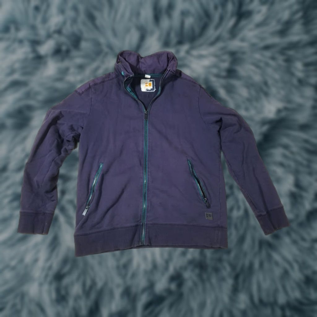 Hugo Boss HUGO BOSS ORANGE Jacket Hooded Bomber Purple Cotton Zip Mid-Length L Men's Regular Size Large See Pics Size US L / EU 52-54 / 3 - 1 Thumbnail