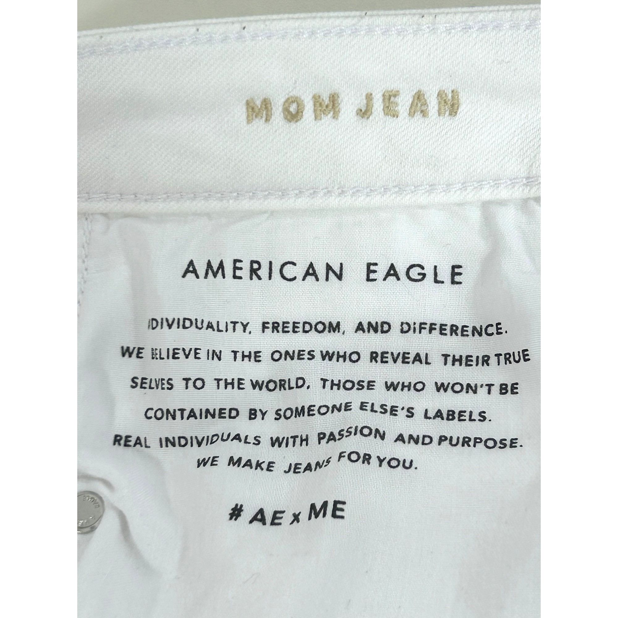 American Eagle Outfitters American Eagle Women’s White Jeans 8 Regular Ankle Tapered S Size 30" / US 8 / IT 44 - 10 Thumbnail