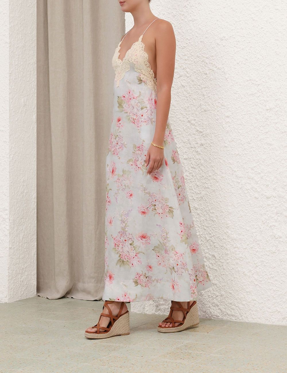 oc11z0525 Halliday A Line Maxi Dress in Multicolor