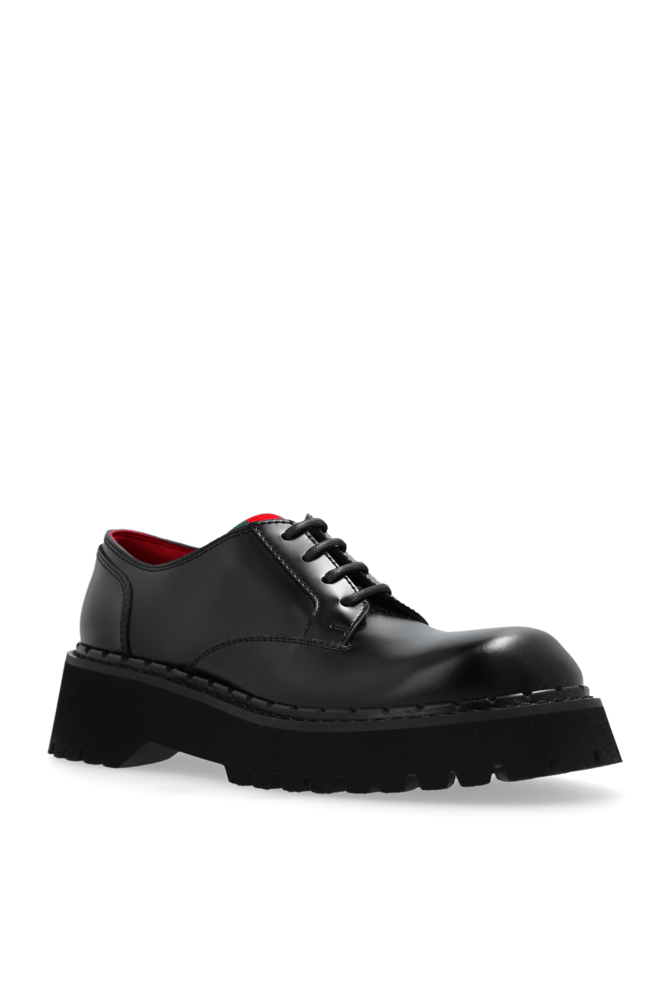 Gucci oc11z1025 Lace-Up Shoes With Web in Black Size US 10.5 / IT 40.5 - 4 Thumbnail