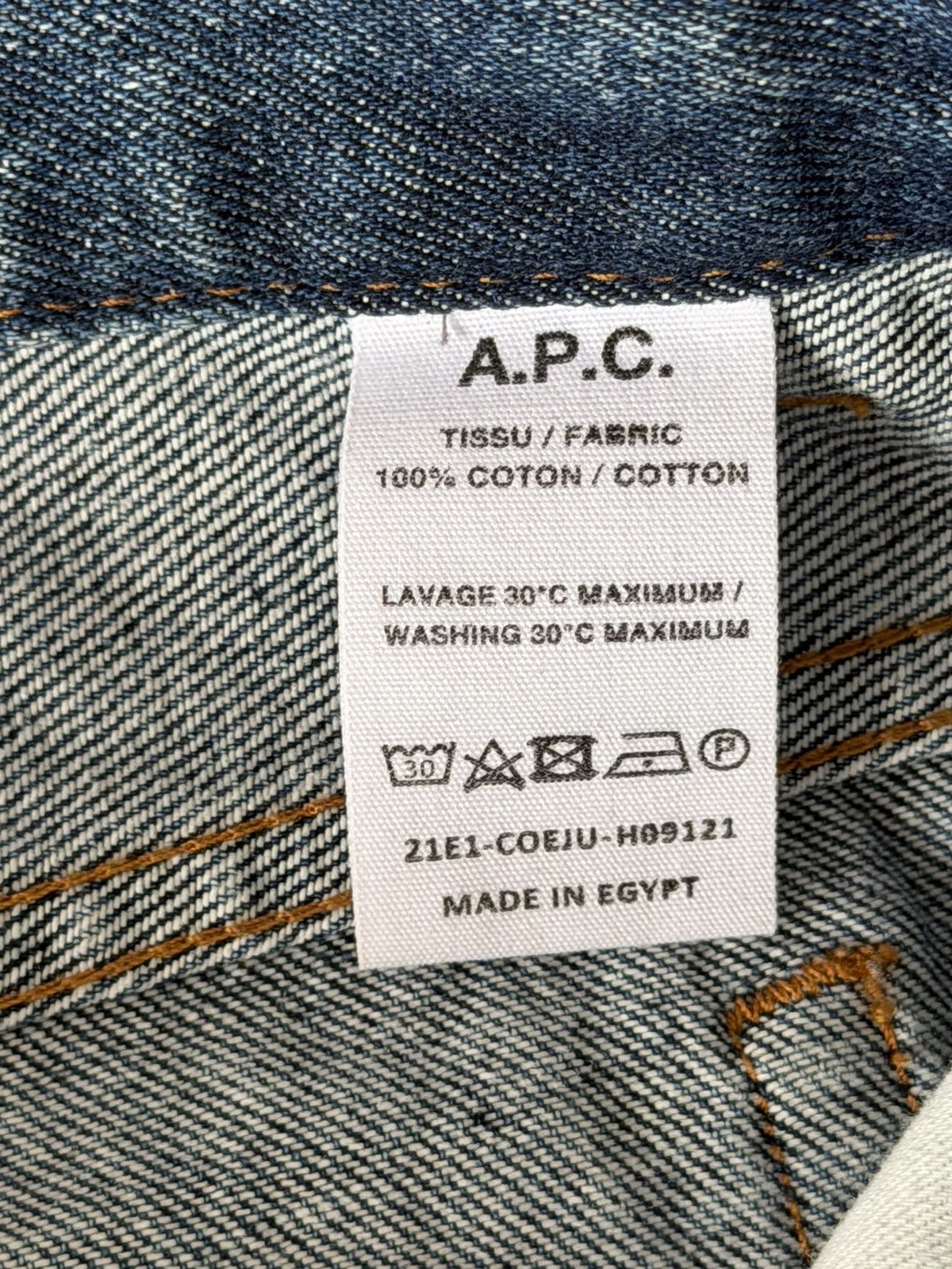 A.P.C. A.P.C. Martin Blue Denim Jeans (Size 30) Size US 30 / EU 46 - 5 Thumbnail