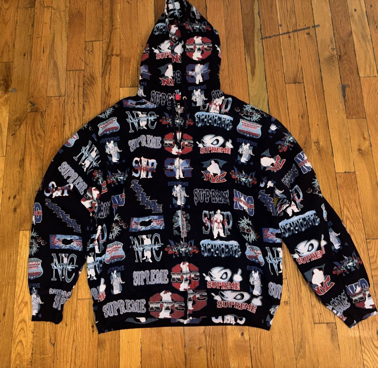 Hysteric Glamour × Supreme Supreme hysteric glamour zip-up hooded