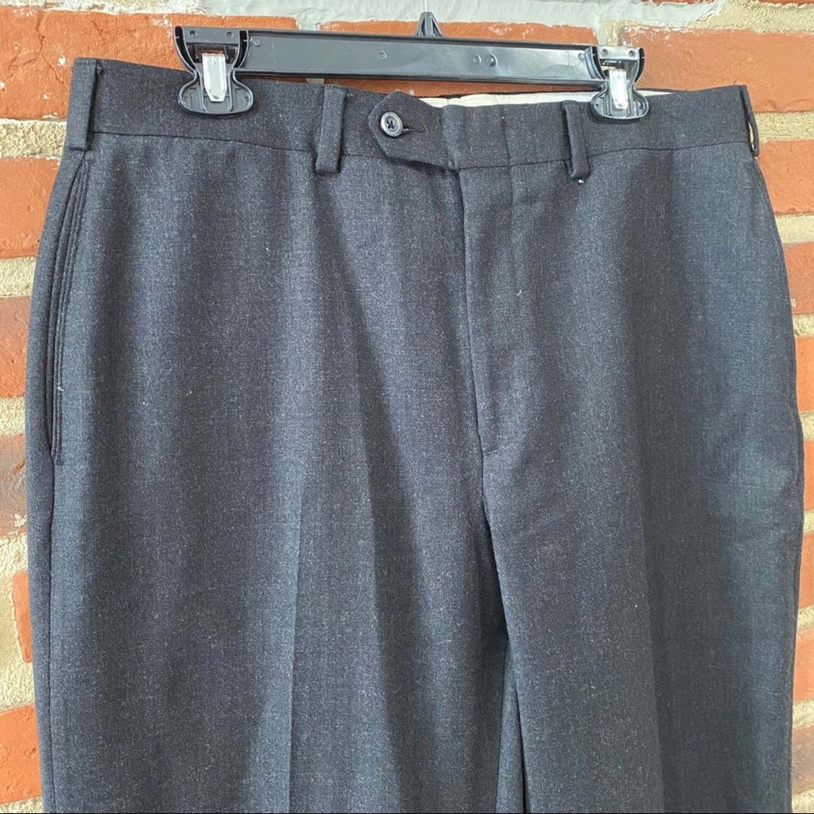 Nautica Men's Nautica Wool and Cashmere Pants sz 35 x 32 Grey Color Size US 35 - 8 Thumbnail